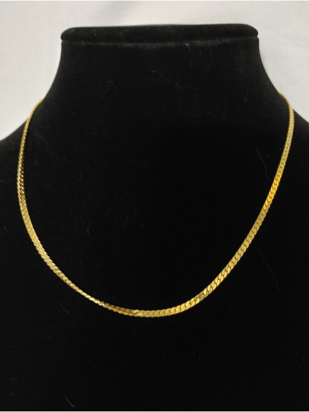 Vintage B.C. Lind 14KGE Herringbone Gold 8.5" Necklace - Picture 2 of 7